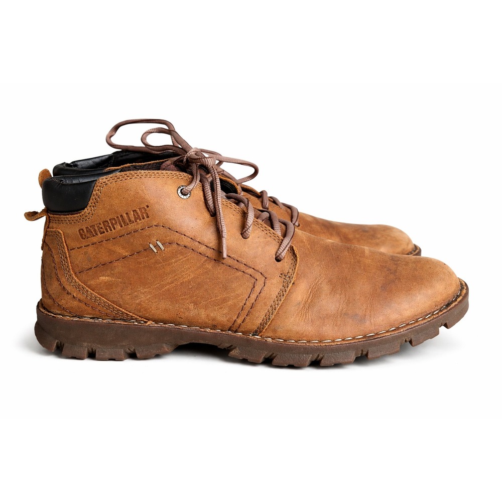 Caterpillar US 10.5 Brown Leather Transform 2.0 Boots‎ Workwear Utility Rugged